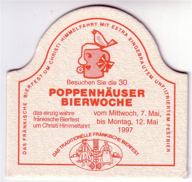 poppenhausen sw-by werner bierwoche 5b (sofo190-bierwoche 1997-rot) 